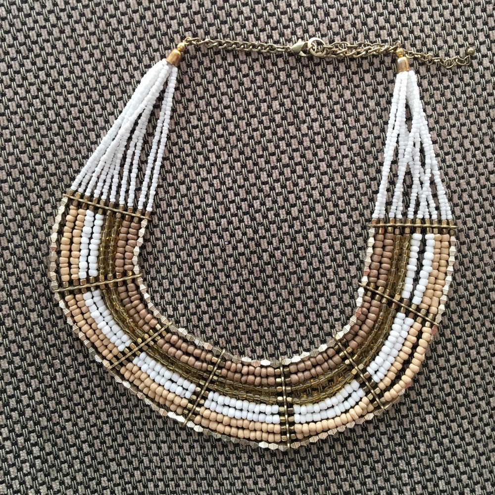 Beaded statement necklace